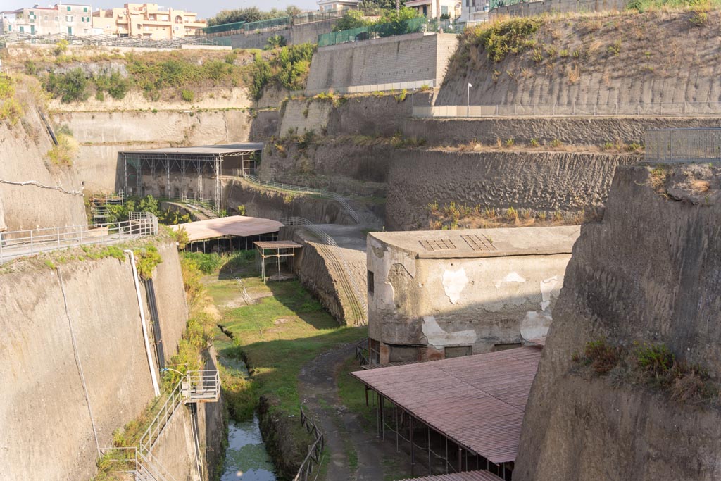 Herculaneum Villa dei Papiri. October 2023. Looking west across site. Photo courtesy of Johannes Eber.